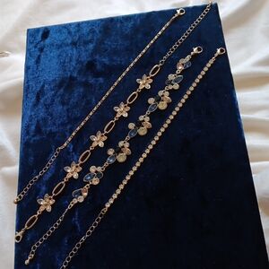 Gold Plated Bracelet Set 4